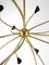 Lámpara de araña Sputnik Mid-Century con brazos flexibles, Imagen 2