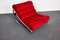 Vintage Swedish Red Impala Lounge Chair by Gillis Lundgren for Ikea, 1972 5