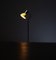 Italienische Stehlampe aus Messing mit Gelbem Lampenschirm, 1960er 2