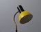 Italienische Stehlampe aus Messing mit Gelbem Lampenschirm, 1960er 3