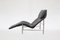 Chaise longue Skye vintage de cuero negro de Tord Björklund para Ikea, años 80, Imagen 1