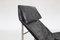 Chaise longue Skye vintage in pelle nera di Tord Björklund per Ikea, anni '80, Immagine 5