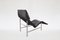 Vintage Skye Chaise Lounge in Black Leather by Tord Björklund for Ikea, 1980s 2