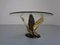 Table Basse Swan en Laiton et Verre, France, 1960s 4