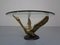 Table Basse Swan en Laiton et Verre, France, 1960s 1