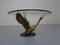 French Swan Coffee Table in Brass and Glass, 1960s, Image 2