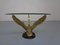 French Swan Coffee Table in Brass and Glass, 1960s 5