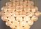 Mid-Century Italian Flushmount Murano Glass Bubbles and Brass Chandelier from Venini, 1960s 13