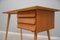Mid-Century Cherry Wood Desk with Formica Top, 1950s 8