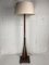 Dutch Art Deco Amsterdam School Floor Lamp with Bouclé Shade, 1930s, Image 3