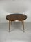Italian Round Table with Tapered Brass Leg Ends, 1950s 6