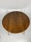 Italian Round Table with Tapered Brass Leg Ends, 1950s, Image 12