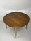 Italian Round Table with Tapered Brass Leg Ends, 1950s, Image 14