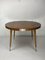Italian Round Table with Tapered Brass Leg Ends, 1950s 4