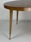 Italian Round Table with Tapered Brass Leg Ends, 1950s, Image 9