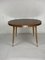 Italian Round Table with Tapered Brass Leg Ends, 1950s 5