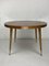 Italian Round Table with Tapered Brass Leg Ends, 1950s 21