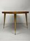 Italian Round Table with Tapered Brass Leg Ends, 1950s, Image 3