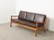 Vintage Senator Series Teak and Leather Sofa by Ole Wanscher for Cado 3