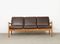 Vintage Senator Series Teak and Leather Sofa by Ole Wanscher for Cado, Image 1