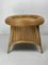 Table d'Appoint Pencil Reed en Rotin et Bambou, Italie, 1970s 4
