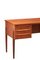 Danish Desk in Teak with Bookshelf, 1960s 8