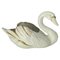 Vide Poche Swan Sculpture Shaped in Porcelain, Italy, 1970s 1