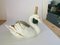 Vide Poche Swan Sculpture Shaped in Porcelain, Italy, 1970s 10