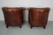 Vintage Dutch Cognac Colored Leather Club Chairs, Set of 2 20