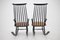 Varjonen Wood Processing Beech Rocking Chairs, Finland, 1960s, Set of 2, Image 11