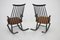 Varjonen Wood Processing Beech Rocking Chairs, Finland, 1960s, Set of 2, Image 9