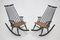 Varjonen Wood Processing Beech Rocking Chairs, Finland, 1960s, Set of 2, Image 3