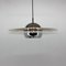 Ufo Chrome & Lacquered Metal Space Age Pendant, Italy, 1970s 5