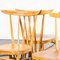 Blonde Stickback Dining Chairs from Ton, 1950s, Set of 6 2