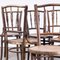 Bentwood Harlequin Dining Chairs attributed to Debrecen, 1950s, Set of 10 2