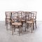 Bentwood Harlequin Dining Chairs attributed to Debrecen, 1950s, Set of 10, Image 4