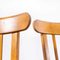 Blonde Bentwood Café Dining Chairs attributed to Baumann, 1950s, Set of 7 5