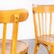 Blonde Bentwood Café Dining Chairs attributed to Baumann, 1950s, Set of 7 8
