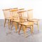 Harlequin Stickback Dining Chairs from Ton, 1950s, Set of 6 1