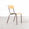 French Simple Stacking Dining Chairs attributed to Mullca, 1960s, Set of 19 1
