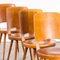 French Honey Beech & Bentwood Mondor Dining Chairs attributed to Baumann, 1960s, Set of 4 10