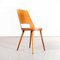 French Honey Beech & Bentwood Mondor Dining Chairs attributed to Baumann, 1960s, Set of 4, Image 1