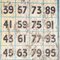 Cartel de feria con números ganadores original grande, años 50, Imagen 2