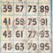 Großes Original Winning Numbers Fairground Schild, 1950er 2