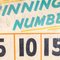 Large Original Winning Numbers Fairground Sign, 1950s 3