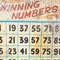 Großes Original Winning Numbers Fairground Schild, 1950er 2