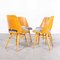 Dining Chairs by Radomir Hoffman for Ton, 1950s, Set of 4 5
