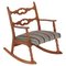 Modern Danish Rocking Chair in Oak & Wool Fabric by Henry Kjærnulff, 1950s, Image 1
