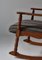 Modern Danish Rocking Chair in Oak & Wool Fabric by Henry Kjærnulff, 1950s 15