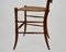 Mid-Century Chiavari Stuhl Modell Parisienne mit Sitz aus Rohrgeflecht, 1953 5